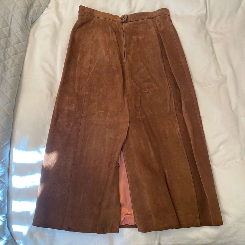 Genuine Suede Skirt - Picture 5 of 7